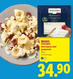 Lidl ITALIAMO Mascarpone med gorgonzola erbjuda