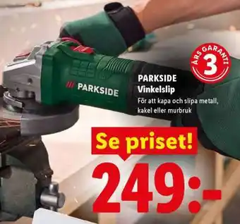 Lidl PARKSIDE Vinkelslip erbjuda