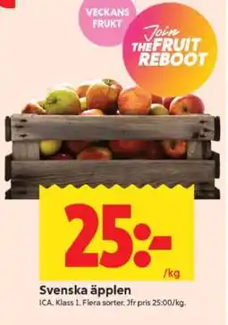 ICA Supermarket Svenska Äpplen erbjuda