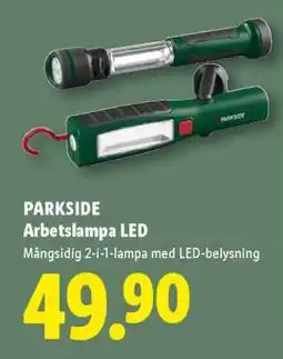 Lidl PARKSIDE Arbetslampa LED erbjuda