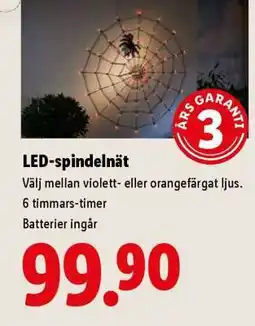 Lidl LED-spindelnät erbjuda