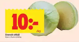 ICA Supermarket Svensk vitkål erbjuda