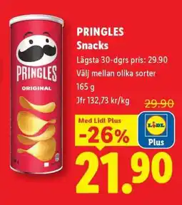 Lidl Pringles snacks erbjuda