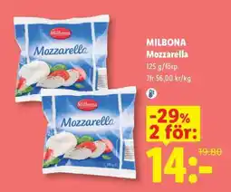 Lidl MILBONA Mozzarella erbjuda