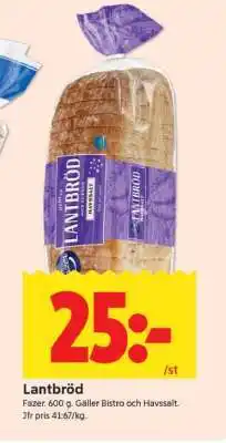 ICA Supermarket Lantbröd erbjuda
