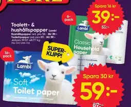 DollarStore Lambi Soft Toilet Paper erbjuda