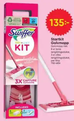 DollarStore Swiffer Startkit Golvmopp erbjuda