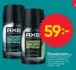 DollarStore Deodorant Axe erbjuda