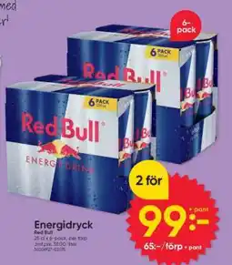 DollarStore Energidryck Red Bull erbjuda