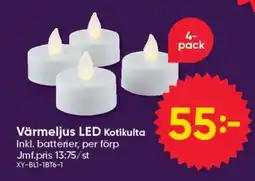 DollarStore Värmeljus LED Kotikulta erbjuda