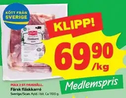 Stora Coop Färsk fläskkarré erbjuda