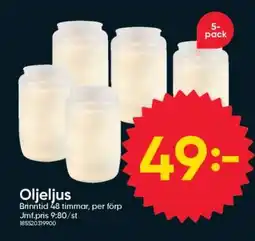 DollarStore Oljeljus erbjuda