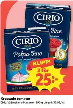 Coop Krossade Tomater erbjuda