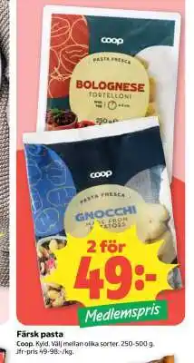 Coop Färsk Pasta erbjuda