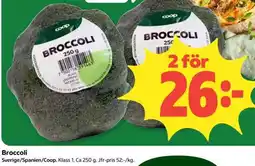 Coop Broccoli erbjuda