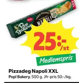 Coop Pizzadeg napoli XXL erbjuda