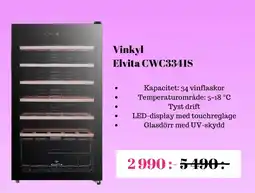 Elon Elvita vinkyl CWC3341S erbjuda