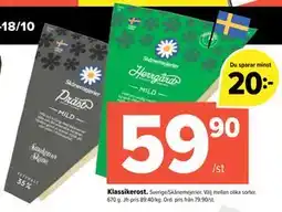 Coop Extra Klassikerost erbjuda