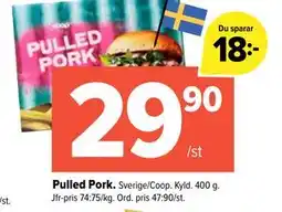 Coop Extra Pulled Pork erbjuda