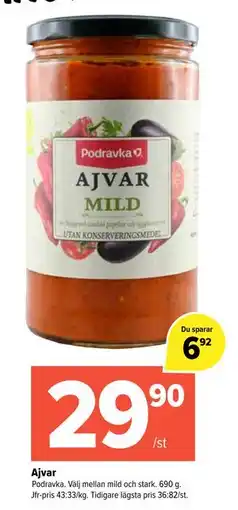 Coop Extra Ajvar erbjuda
