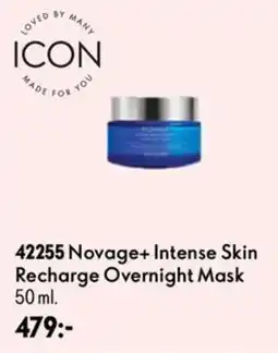 Oriflame Icon novage+ intense skin recharge overnight mask erbjuda