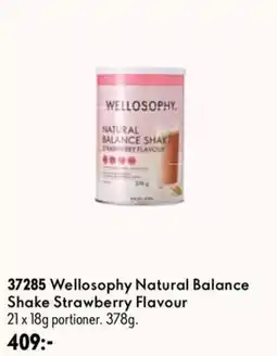 Oriflame Welloosophy natural balance shake strawberry flavour erbjuda