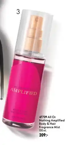 Oriflame All Or Nothing Amplified Body & Hair Fragrance Mist erbjuda