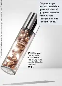 Oriflame Novage+ Proceuticals 20% Vitamin C Facial Capsules erbjuda