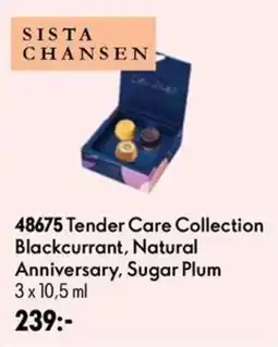 Oriflame Sista Chansen Tender Care Collection Blackcurrant, Natural Anniversary, Sugar Plum erbjuda