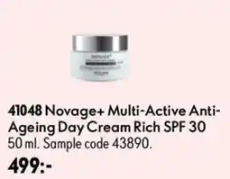 Oriflame Novage+ Multi-Active Anti-Ageing Day Cream Rich SPF 30 erbjuda
