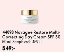 Oriflame Novage+ Restore Multi-Correcting Day Cream SPF 30 erbjuda