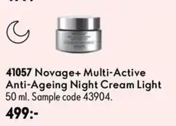 Oriflame Novage+ Multi-Active Anti-Ageing Night Cream Light erbjuda