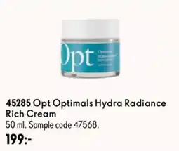 Oriflame Opt Optimals Hydra Radiance Rich Cream erbjuda