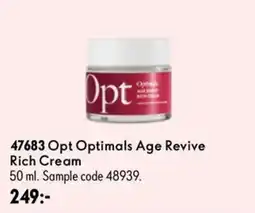 Oriflame Opt Optimals Age Revive Rich Cream erbjuda
