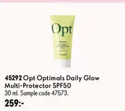 Oriflame Opt Optimals Daily Glow Multi-Protector SPF50 erbjuda