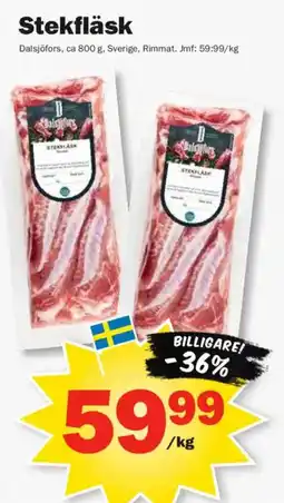 Pekås Dalsjöfors stekfläsk erbjuda