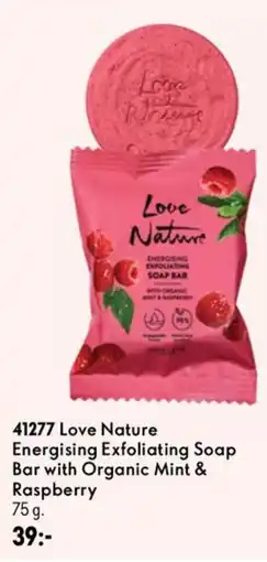 Oriflame Love Nature Energising Exfoliating Soap Bar with Organic Mint & Raspberry erbjuda