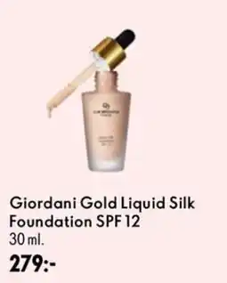 Oriflame Giordani Gold Liquid Silk Foundation SPF 12 erbjuda