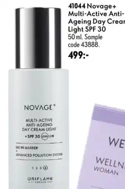 Oriflame Novage+ Multi-active Anti-ageing Day Cream Light SPF 30 erbjuda