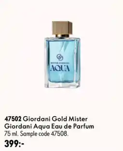 Oriflame Giordani Gold Mister Aqua Eau de Parfum erbjuda