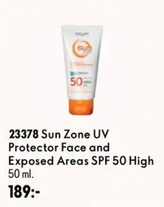 Sun Zone UV Protector Face and Exposed Areas SPF 50 High