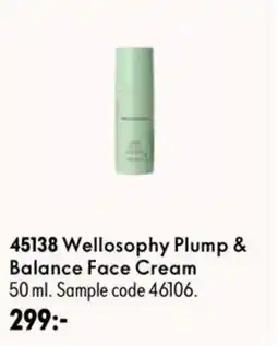 Oriflame Welloosophy Plump & Balance Face Cream erbjuda