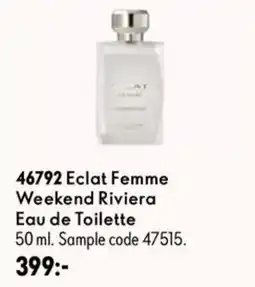 Oriflame Eclat Femme Weekend Riviera erbjuda