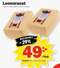 Pekås Leonoraost erbjuda