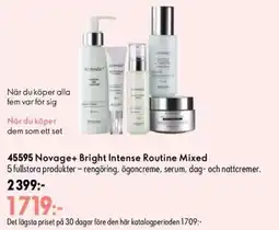 Oriflame Novage+ Bright Intense Routine Mixed erbjuda