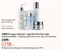 Oriflame Novage+ Blemish + Age Defy Routine Light erbjuda