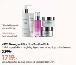 Oriflame Novage+ Lift + Firm Routine Rich erbjuda