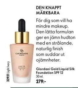 Oriflame Giordani Gold Liquid Silk Foundation erbjuda