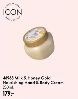 Oriflame Icon milk & honey gold nourishing hand & body cream erbjuda