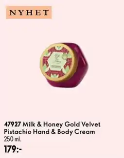 Oriflame Milk & Honey Gold Velvet Pistachio Hand & Body Cream erbjuda